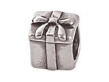 Zable™ Sterling Silver Gift With Bow Bead / Charm
