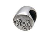 Zable™ Sterling Silver Zodiac-Aries Bead / Charm