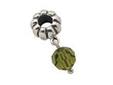 Zable™ Sterling Silver August Crystal Dangle Bead / Charm
