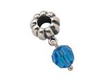 Zable™ Sterling Silver December Crystal Dangle Bead / Charm