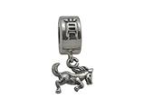 Zable™ Sterling Silver Chinese Zodiac-Horse Bead / Charm