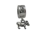 Zable™ Sterling Silver Chinese Zodiac-Sheep Bead / Charm