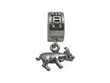 Zable™ Sterling Silver Chinese Zodiac-Ox Bead / Charm