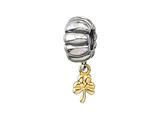 Zable™ 14k Shamrock Dangle Bead / Charm