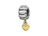 Zable™ 14k Heart Dangle Bead / Charm