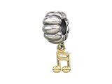 Zable™ 14k Music Note Dangle Pandora Compatible Bead / Charm