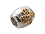 Zable™ Sterling Silver Cross Spacer Bead / Charm
