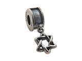Zable™ Sterling Silver Dangle David Star Bead / Charm