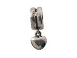 Zable™ Sterling Silver Heart Dangle with Stones Bead / Charm