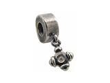 Zable™ Sterling Silver Small Cross Crystal Dang Bead / Charm