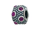 Zable™ Sterling Silver February Crystal Ball Bead / Charm