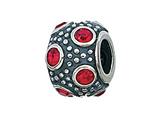 Zable™ Sterling Silver July Crystal Ball Bead / Charm