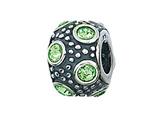 Zable™ Sterling Silver August Crystal Ball Bead / Charm