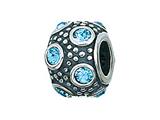 Zable™ Sterling Silver December Crystal Ball Bead / Charm