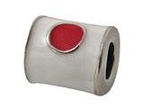 Zable™ Sterling Silver Japan Enamel Flag Bead / Charm