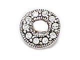 Zable™ Sterling Silver C.Z. Circle Bead / Charm