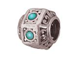 Zable™ Sterling Silver Turquoise Bead / Charm
