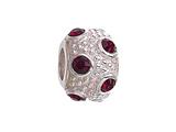 Zable™ Sterling Silver January Crystal Ball Non-oxidized Bead / Charm