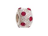 Zable™ Sterling Silver July Crystal Ball Non-oxidized Bead / Charm