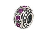Zable™ Sterling Silver Crystal Birthstone February Bead / Charm