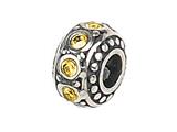 Zable™ Sterling Silver Crystal Birthstone November Pandora Compatible Bead / Charm