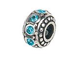 Zable™ Sterling Silver Crystal Birthstone December Bead / Charm