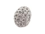 Zable™ Pave Swarovski Crystal Bead April Bead / Charm