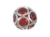Zable™ Sterling Silver Crystal Sphere January Bead / Charm