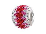 Zable™ Sterling Silver Red Wave Pandora Compatible Bead / Charm