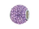 Zable™ Sterling Silver Violet Crystals Pandora Compatible Bead / Charm