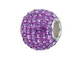 Zable™ Sterling Silver Tanzanite Crystals Pandora Compatible Bead / Charm