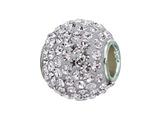Zable™ Sterling Silver Pave Crystal Birthstone - April Pandora Compatible Bead / Charm