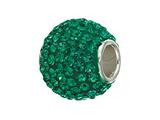 Zable™ Sterling Silver Pave Crystal Birthstone - May Pandora Compatible Bead / Charm