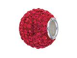 Zable™ Sterling Silver Pave Crystal Birthstone - July Pandora Compatible Bead / Charm