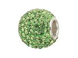 Zable™ Sterling Silver Pave Crystal Birthstone - August Pandora Compatible Bead / Charm