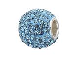 Zable™ Sterling Silver Pave Crystal Birthstone - December Pandora Compatible Bead / Charm