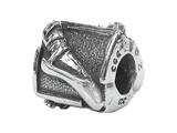 Zable™ Sterling Silver Ballet Slipper Bead / Charm