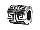 Zable™ Sterling Silver Greek Key Spacer Bead / Charm