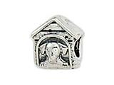 Zable™ Sterling Silver Dog House Bead / Charm
