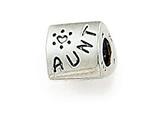 Zable™ Sterling Silver Aunt Bead / Charm