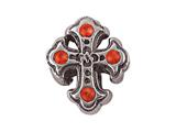 Zable™ Sterling Silver Cross withCrystals Bead / Charm