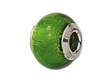 Zable™ Sterling Silver Emerald Murano Glass Bead / Charm