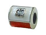 Zable™ Sterling Silver Poland Flag Pandora Compatible Bead / Charm