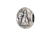 Zable™ Sterling Silver Bride and Groom Bead / Charm