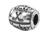 Zable™ Sterling Silver "Hockey Mom" Pandora Compatible Bead / Charm