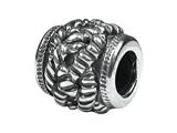 Zable™ Sterling Silver Braided Rope Spacer Bead / Charm