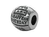 Zable™ Sterling Silver Happy Birthday Bead / Charm