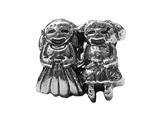 Zable™ Sterling Silver Girl-Girl Bead / Charm