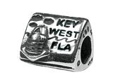Zable™ Sterling Silver Key West Tri-Bead Bead / Charm