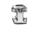 Zable™ Sterling Silver Open Initial "I" Bead / Charm